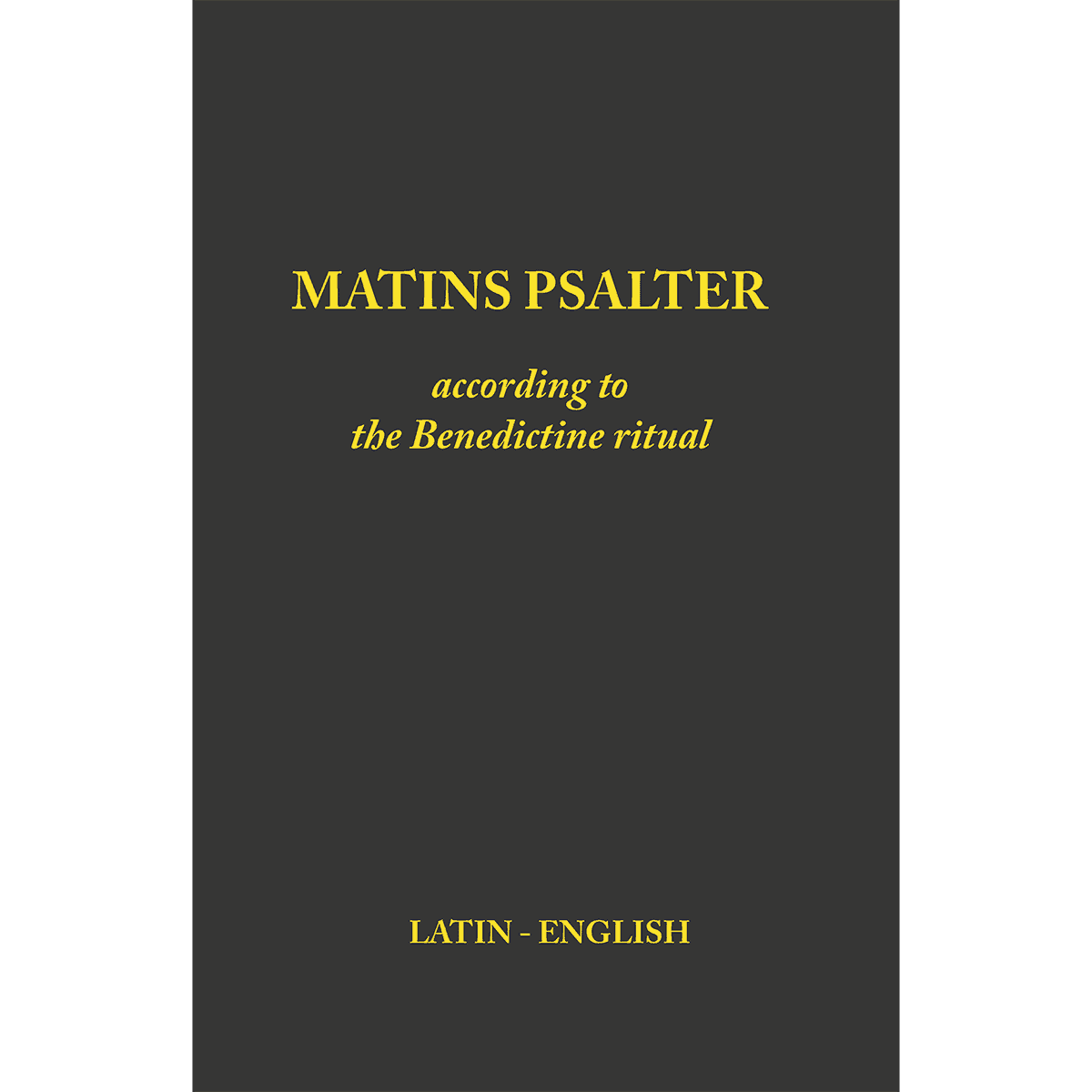 Matins Psalter