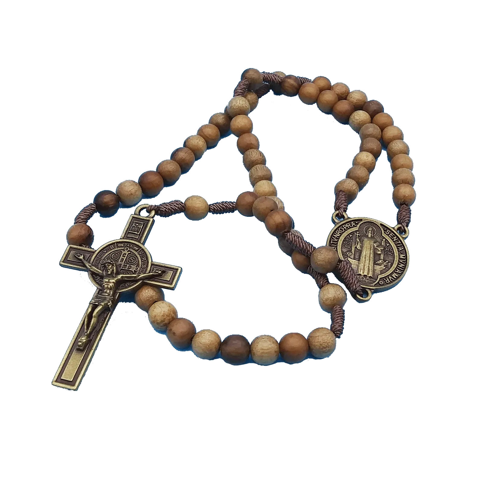 Walnut Wood St. Benedict Rosary