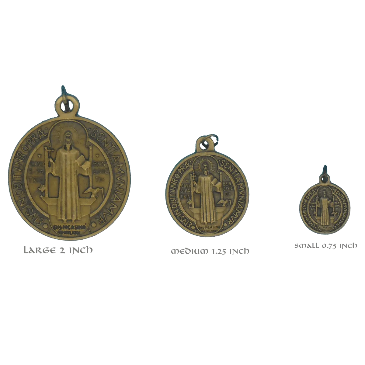 St Benedict medal Brass - Image 3