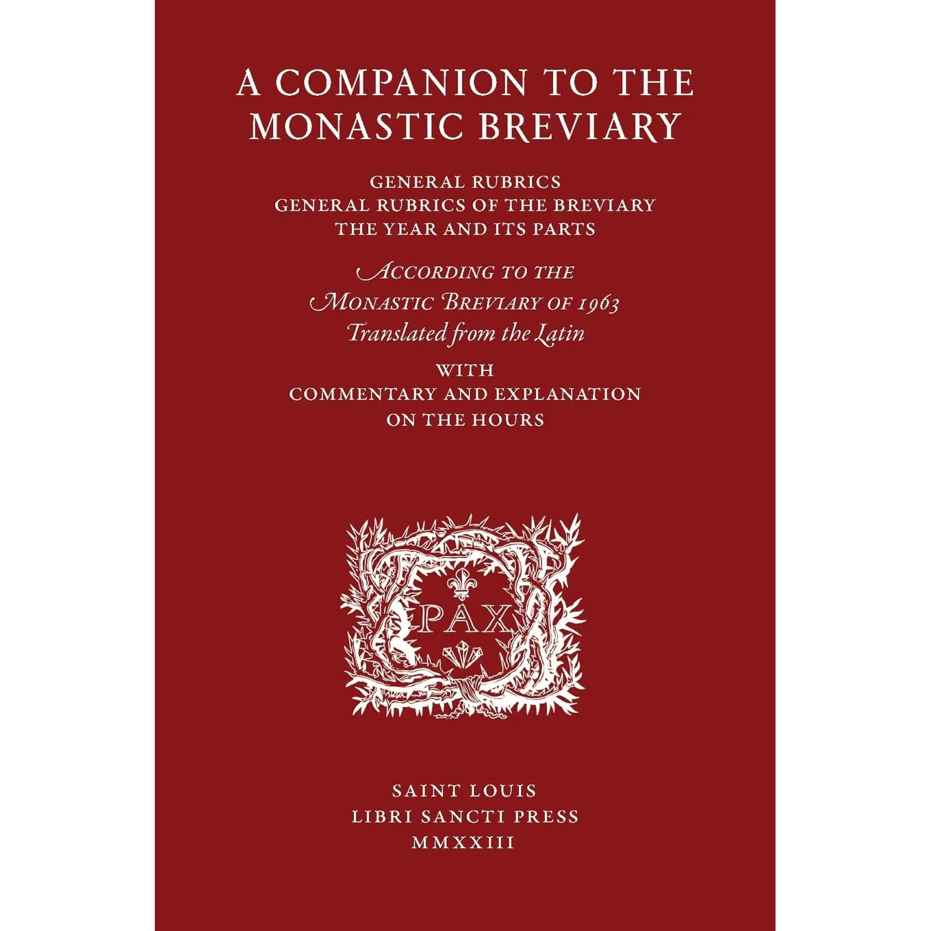 A Companion to the Monastic Breviary