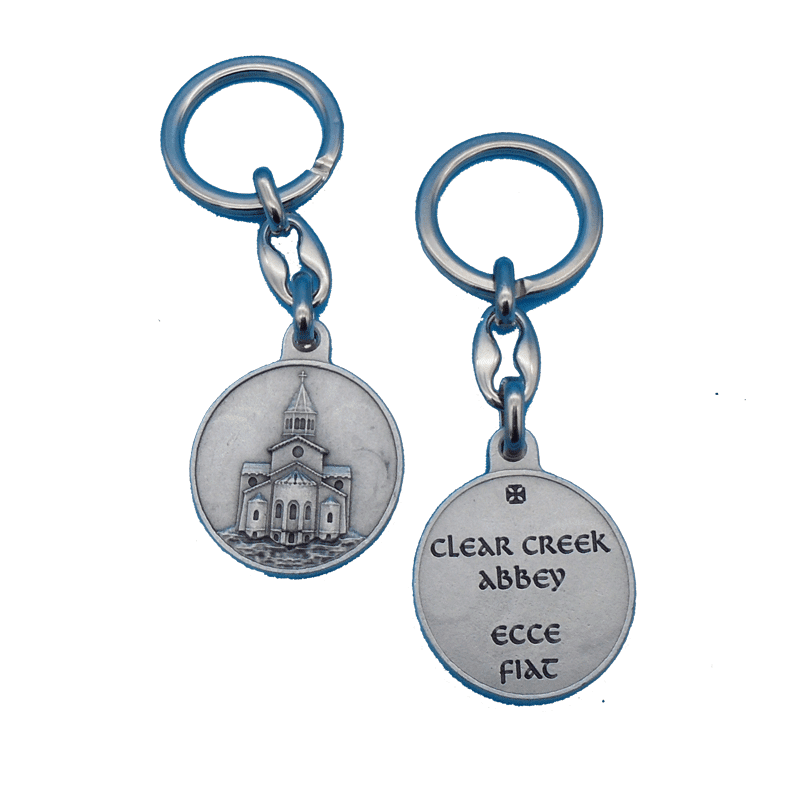 Clear Creek Abbey Church Keychain - Image 2