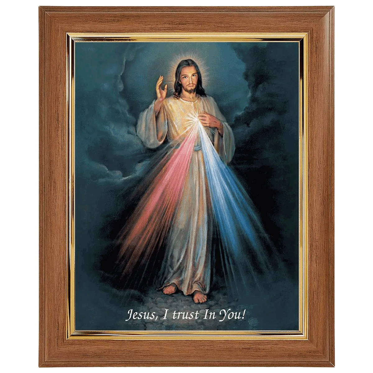10" x 12" Divine Mercy with ornate frame