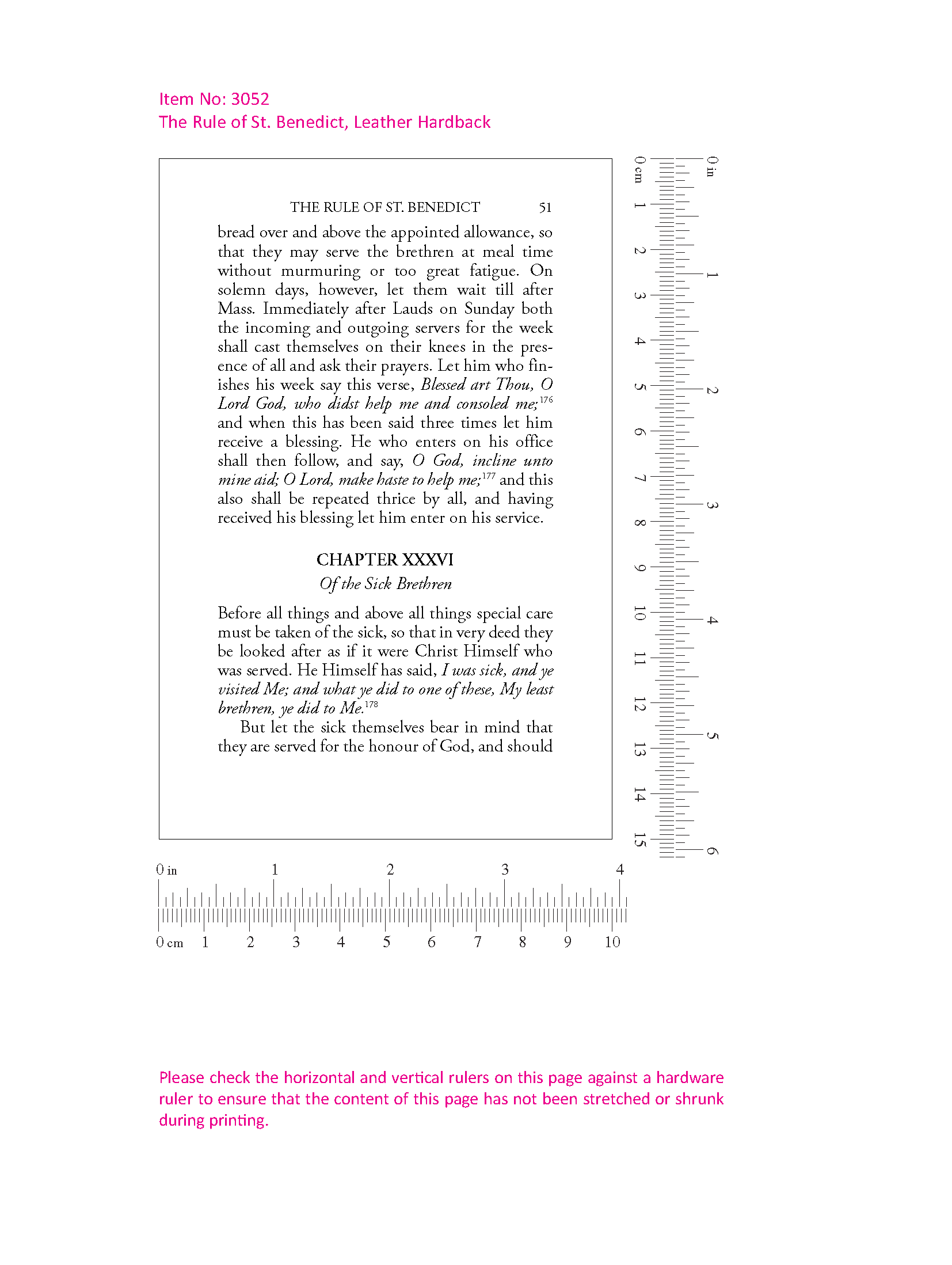 The Rule of St. Benedict, deluxe leather-bound edition - Image 2
