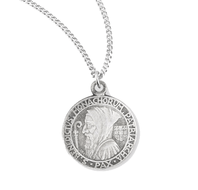 Silver Saint Benedict Medals – The Cenacle Press at Silverstream Priory