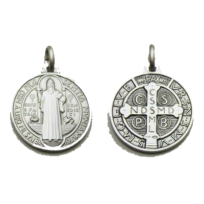 -Silver Saint Benedict Medals