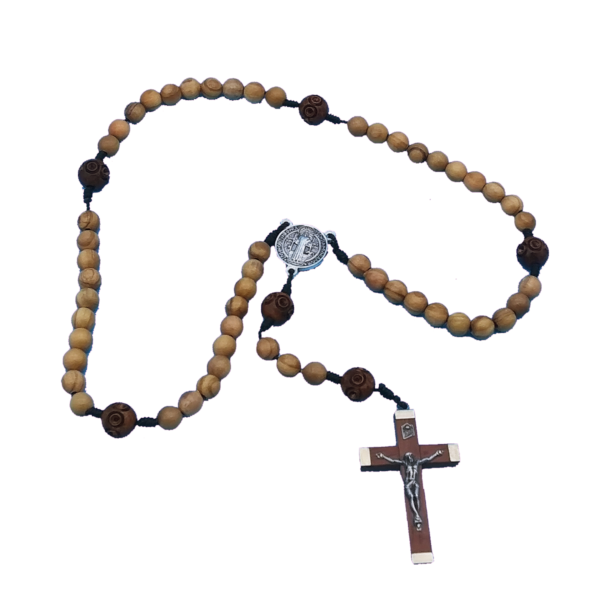 Deluxe Olive Wood Rosary - Our Lady of Clear Creek Abbey