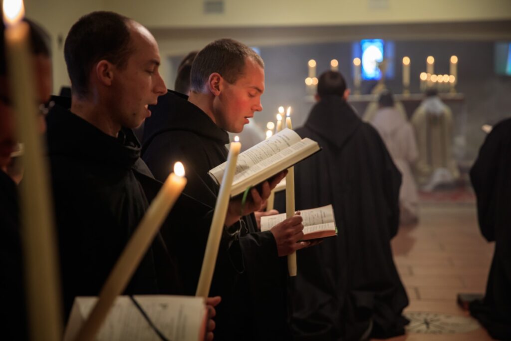 procession with candles